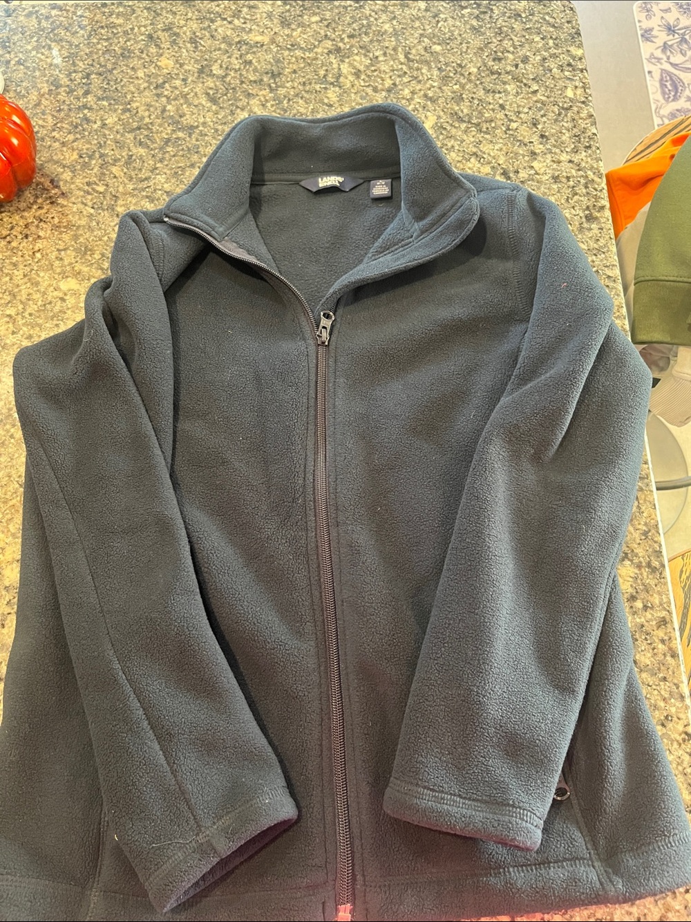 Lands' End boys blue Full-Zip Fleece Jacket